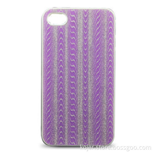 Case for iPhone 4, Made of PC and PU Materials, Available in Various Patterns and Colors